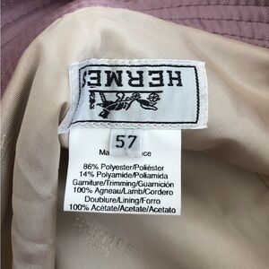 Hermès Taupe and Lavender Hat